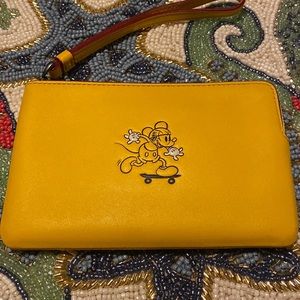 Disney Leather Coach Wristlet Limited Edition
